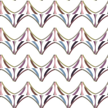 Geometrik şekilli kusursuz desen vektör çizimi