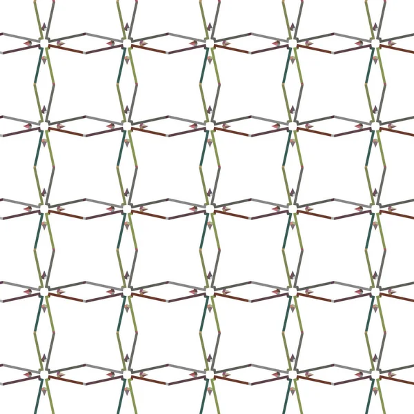 幾何学的な図形ベクトル図とシームレスなパターン — ストックベクタ