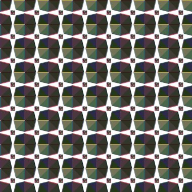 Geometrik şekilli kusursuz desen vektör çizimi