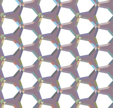 Modern geometrik vektör tasarımı, kusursuz desen çizimi