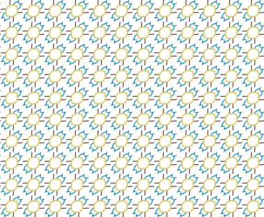 Geometrik şekilli kusursuz desen vektör çizimi