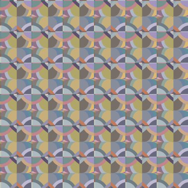 Geometrik şekilli kusursuz desen vektör çizimi