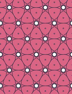 Geometrik şekilli kusursuz desen vektör çizimi