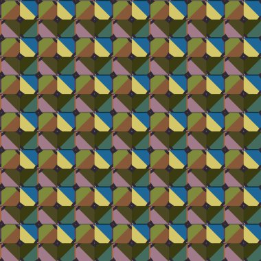 Geometrik şekilli kusursuz desen vektör çizimi