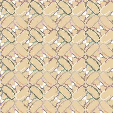 Geometrik şekilli kusursuz desen vektör çizimi