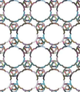 Modern geometrik vektör tasarımı, kusursuz desen çizimi