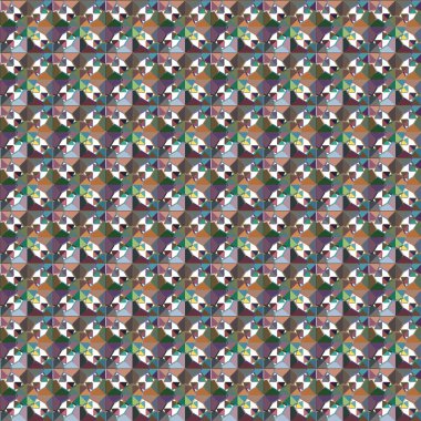 Geometrik şekilli kusursuz desen vektör çizimi