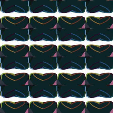 Modern geometrik vektör tasarımı, kusursuz desen çizimi