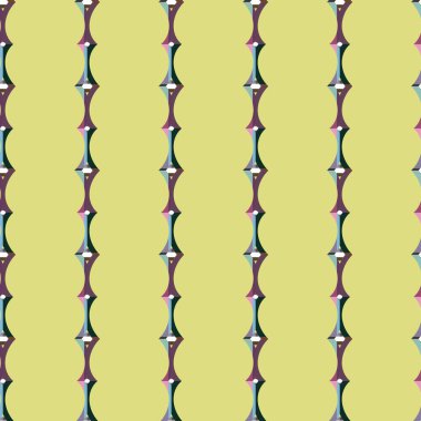 Modern geometrik vektör tasarımı, kusursuz desen çizimi