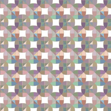 Geometrik şekilli kusursuz desen vektör çizimi