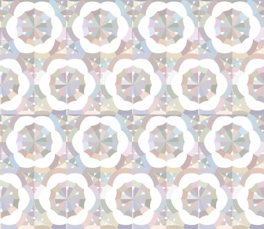 Geometrik şekilli kusursuz desen vektör çizimi