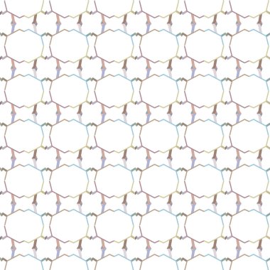 Geometrik şekilli kusursuz desen vektör çizimi
