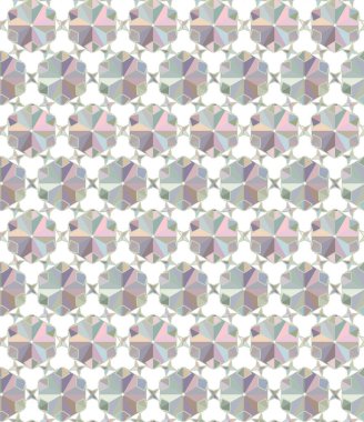 Geometrik şekilli kusursuz desen vektör çizimi