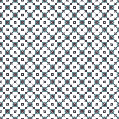 Geometrik şekilli kusursuz desen vektör çizimi