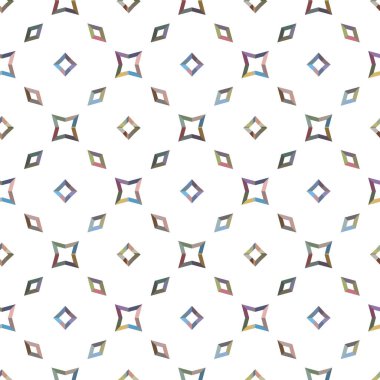 Geometrik şekilli kusursuz desen vektör çizimi