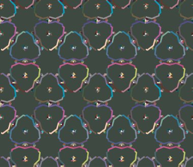 Geometrik şekilli kusursuz desen vektör çizimi