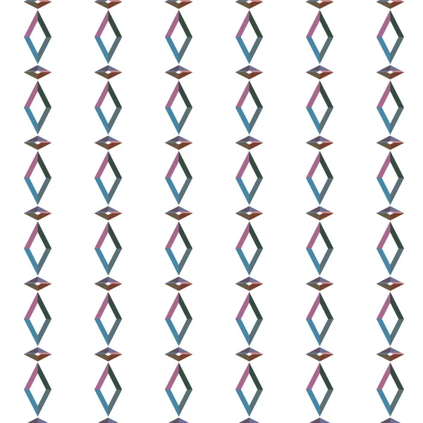 Modello Senza Soluzione Continuità Con Forme Geometriche Illustrazione Vettoriale — Vettoriale Stock