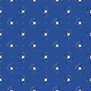 Modern geometrik vektör tasarımı, kusursuz desen çizimi