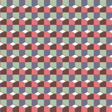 Geometrik şekilli kusursuz desen vektör çizimi