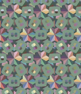 Geometrik şekilli kusursuz desen vektör çizimi