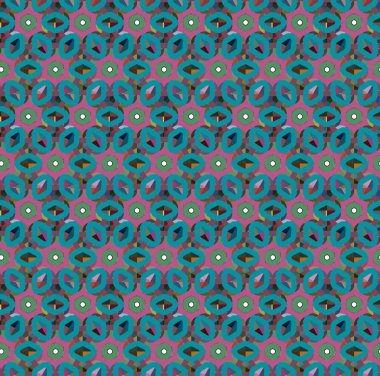 Geometrik şekilli kusursuz desen vektör çizimi