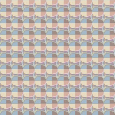 Geometrik şekilli kusursuz desen vektör çizimi