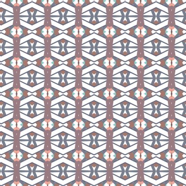 Geometrik şekilli kusursuz desen vektör çizimi