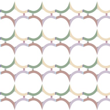 Geometrik şekilli kusursuz desen vektör çizimi