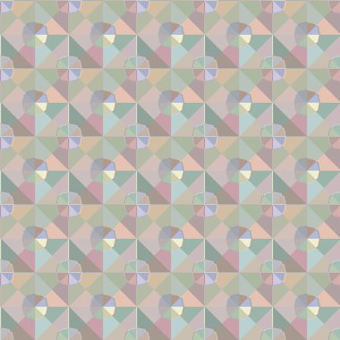 Geometrik şekilli kusursuz desen vektör çizimi