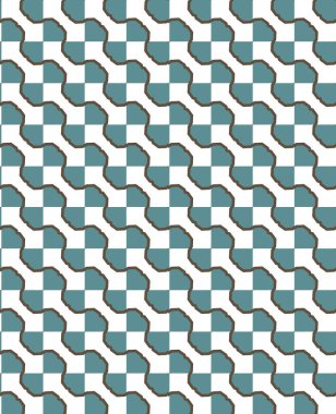 Geometrik şekilli kusursuz desen vektör çizimi