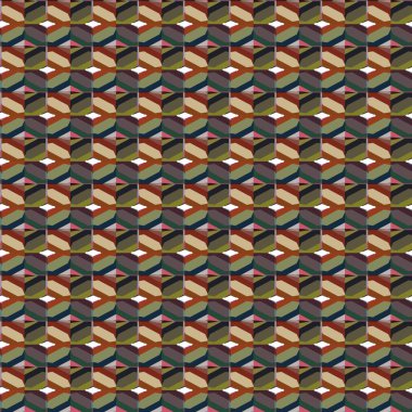 Geometrik şekilli kusursuz desen vektör çizimi