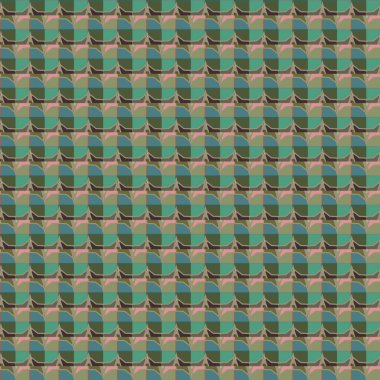 Geometrik şekilli kusursuz desen vektör çizimi