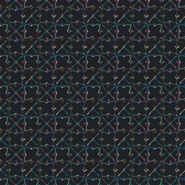 Geometrik şekilli kusursuz desen vektör çizimi