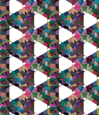 Geometrik şekilli kusursuz desen vektör çizimi