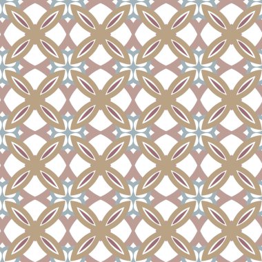 Geometrik şekilli kusursuz desen vektör çizimi