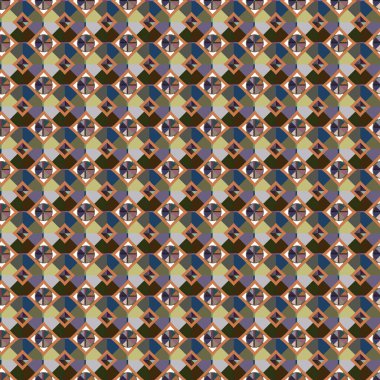 Geometrik şekilli kusursuz desen vektör çizimi