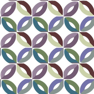 Geometrik şekilli kusursuz desen vektör çizimi