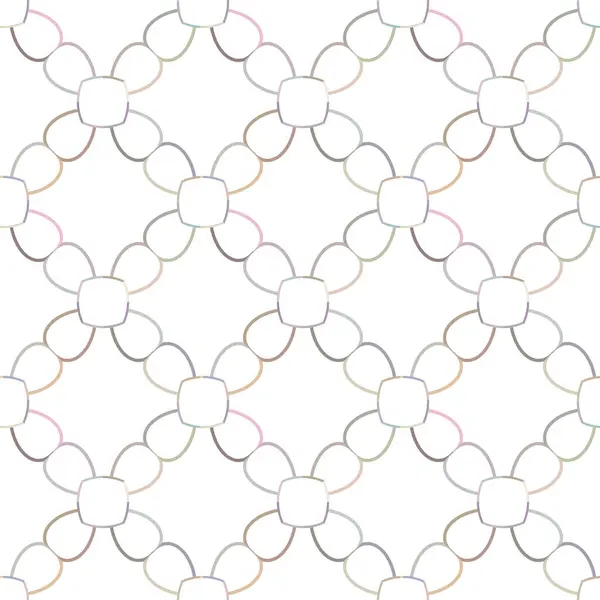 Modello Senza Soluzione Continuità Con Forme Geometriche Illustrazione Vettoriale — Vettoriale Stock