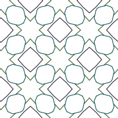 Geometrik şekilli kusursuz desen vektör çizimi