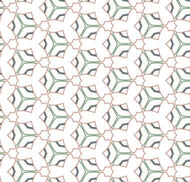 Geometrik şekilli kusursuz desen vektör çizimi