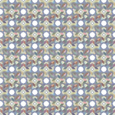 Geometrik şekilli kusursuz desen vektör çizimi