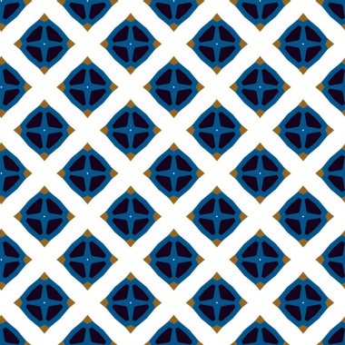 Geometrik şekilli kusursuz desen vektör çizimi