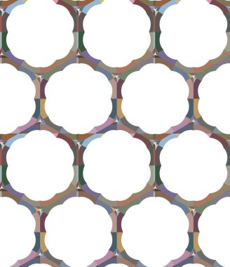 Geometrik şekilli kusursuz desen vektör çizimi