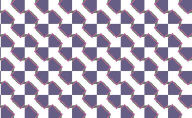 Geometrik şekilli kusursuz desen vektör çizimi