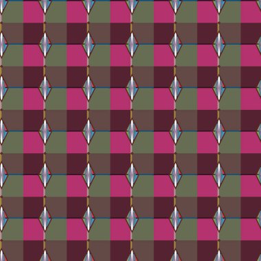 Geometrik şekilli kusursuz desen vektör çizimi