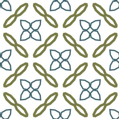 Geometrik şekilli kusursuz desen vektör çizimi