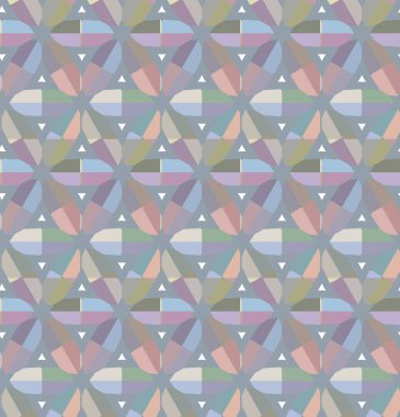 Geometrik şekilli kusursuz desen vektör çizimi