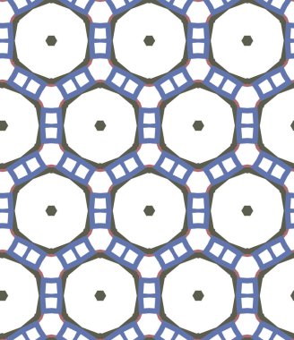 Geometrik şekilli kusursuz desen vektör çizimi