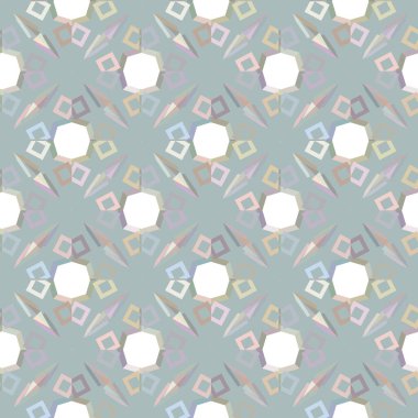 Geometrik şekilli kusursuz desen vektör çizimi