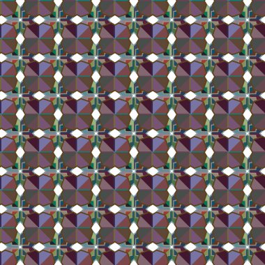 Geometrik şekilli kusursuz desen vektör çizimi